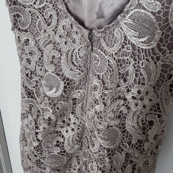 Bebe Women's Elegant Lace Ivory Cocktail, formal, mini Dress size Xs - Picture 4 of 7